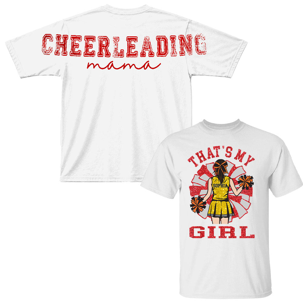 Personalized That's My Girl Cheerleading Mom Shirt, Custom Large Back Graphic Cheer, Gift For Cheer Mom Cheerleader Lovers MI209 Nh00
