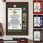 Personalized Canvas And Poster Oath of Enlistment Military Custom Photo Veteran Gift For Veterans