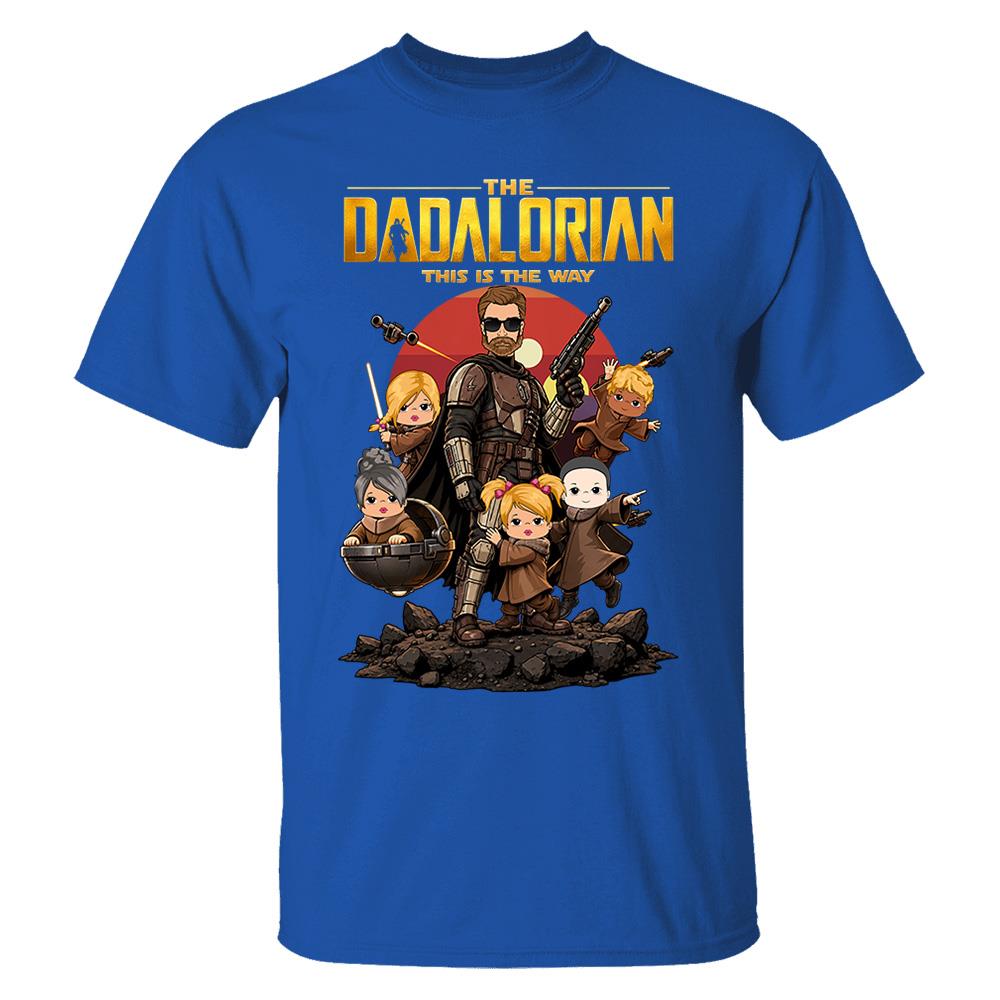 The Dadalorian This Is The Way Shirt Personalized Gift For Dad Nh00