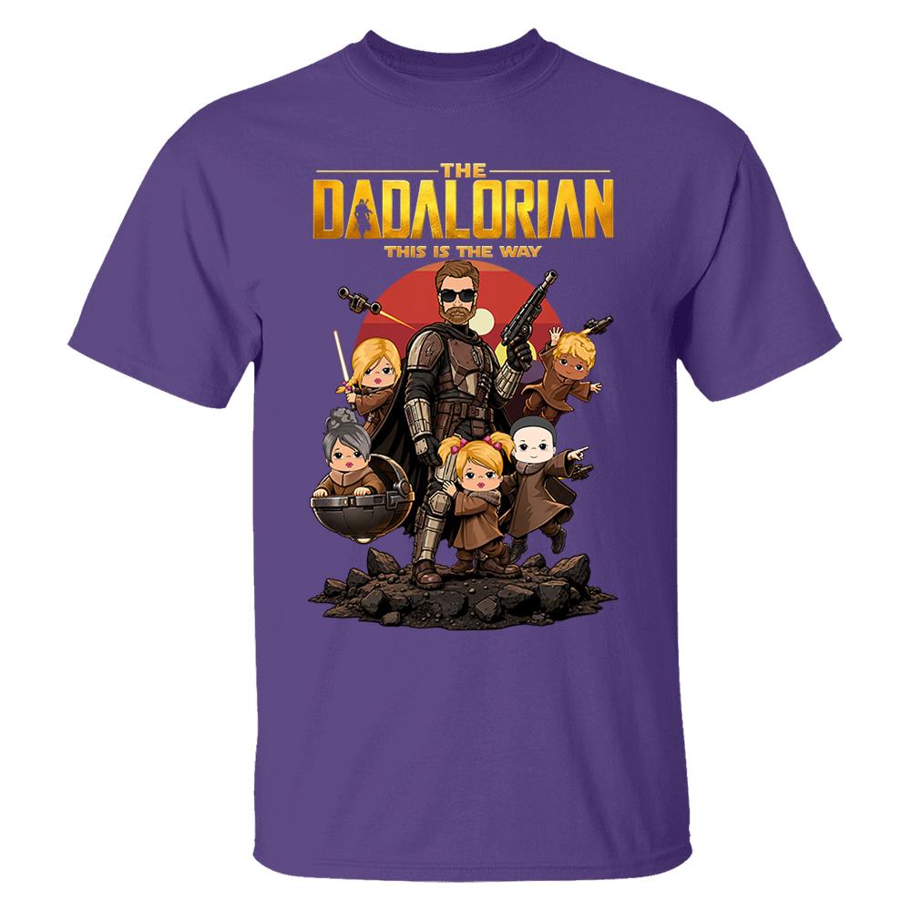 The Dadalorian This Is The Way Shirt Personalized Gift For Dad Nh00
