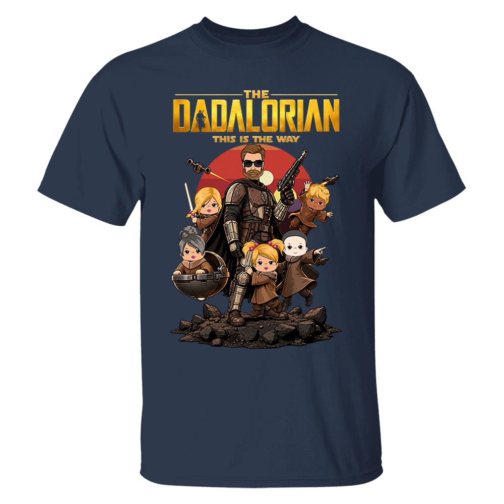 The Dadalorian This Is The Way Shirt Personalized Gift For Dad Nh00