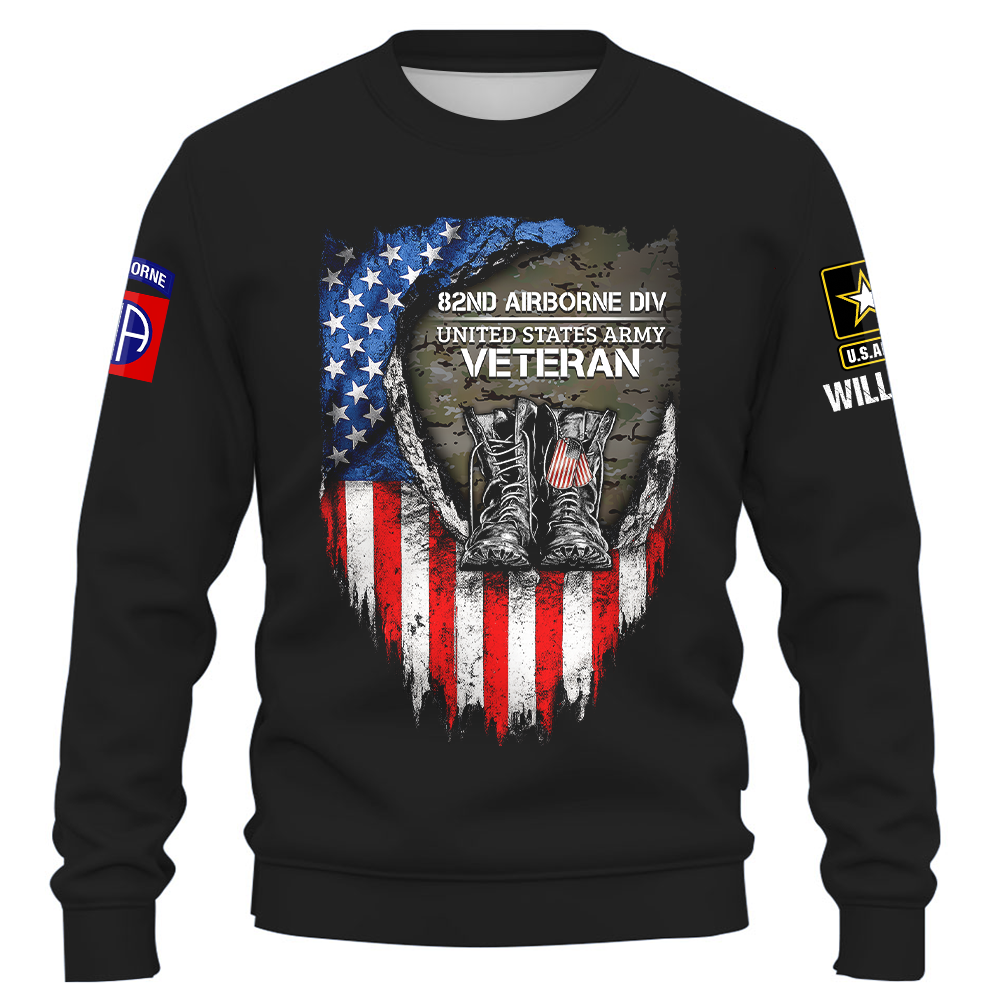 Custom Veteran Shirt Military Unit Patch Shirts Division Veteran Gift K1702 Trhn
