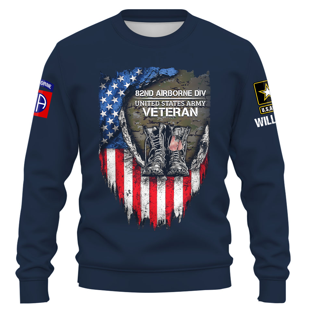 Custom Veteran Shirt Military Unit Patch Shirts Division Veteran Gift K1702 Trhn