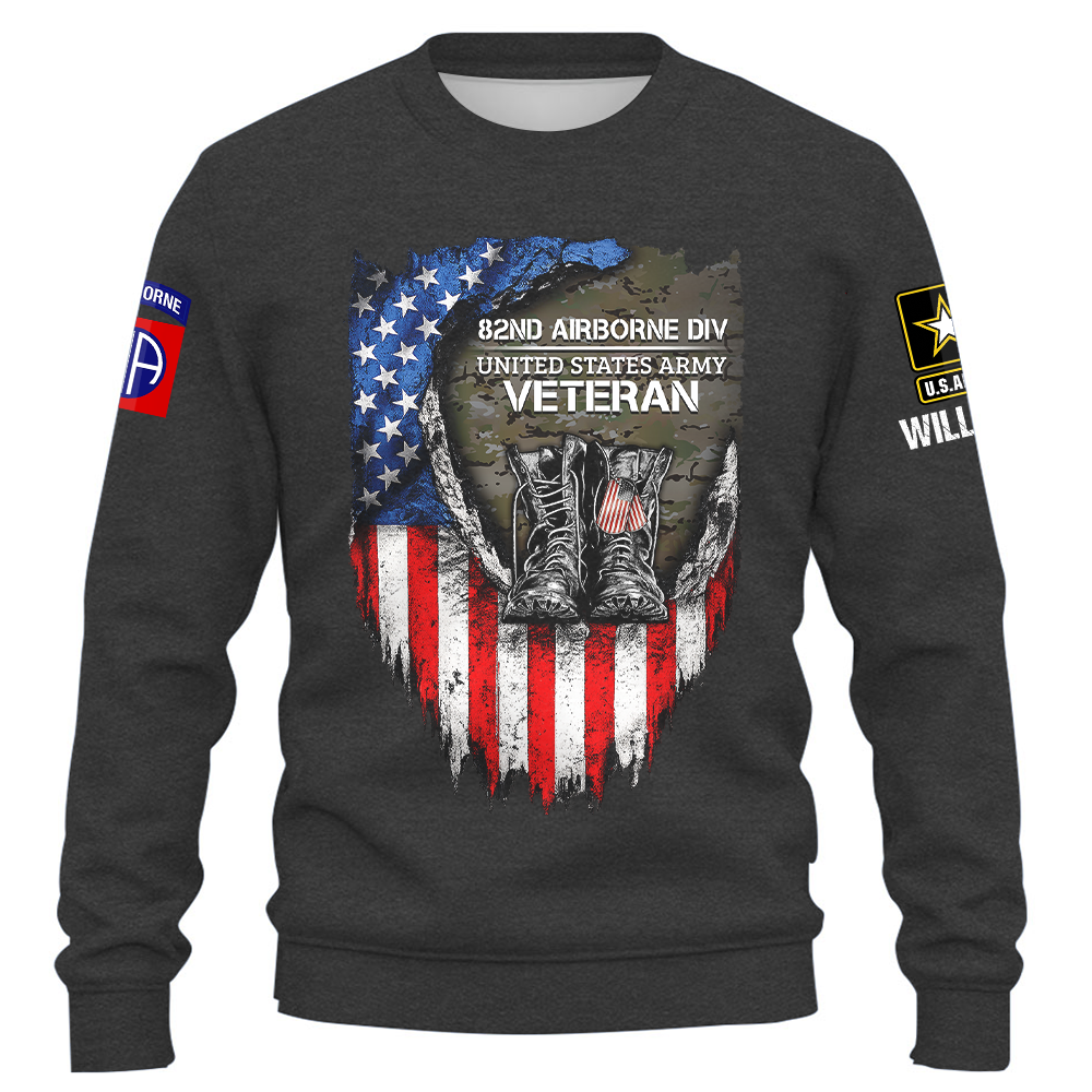 Custom Veteran Shirt Military Unit Patch Shirts Division Veteran Gift K1702 Trhn
