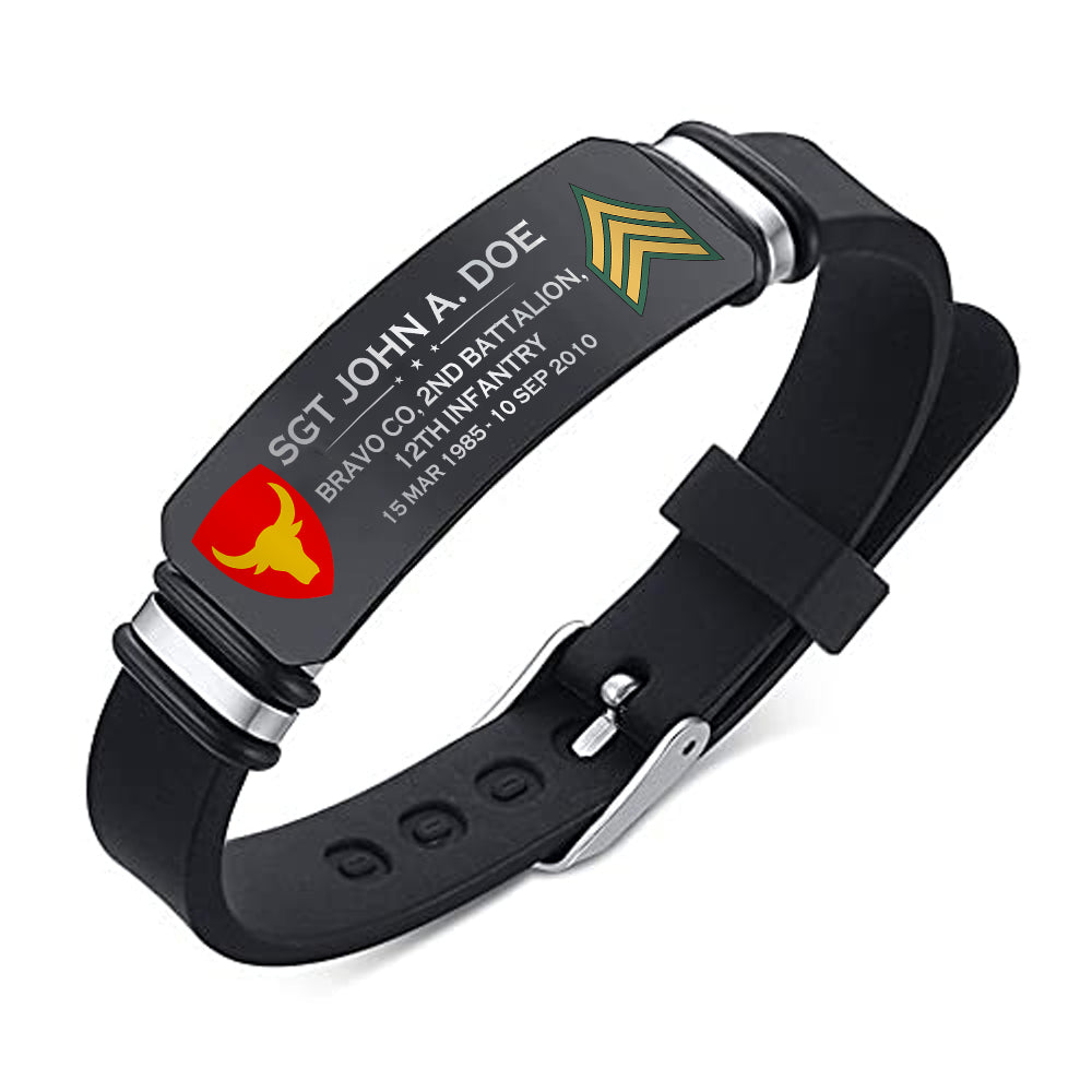 Military Memorial Bracelet – Custom All Military Branches Gift For Veteran K1702 Trhn