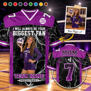 Custom I Will Always Be Your Biggest Fan Shirt, Photo Girls Team Spirit Shirt, Volleyball Lovers Gift L0411 Hv01