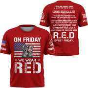 RED Friday – Remember Everyone Deployed Custom Shirt Available All Military Branches K1702 Trhn