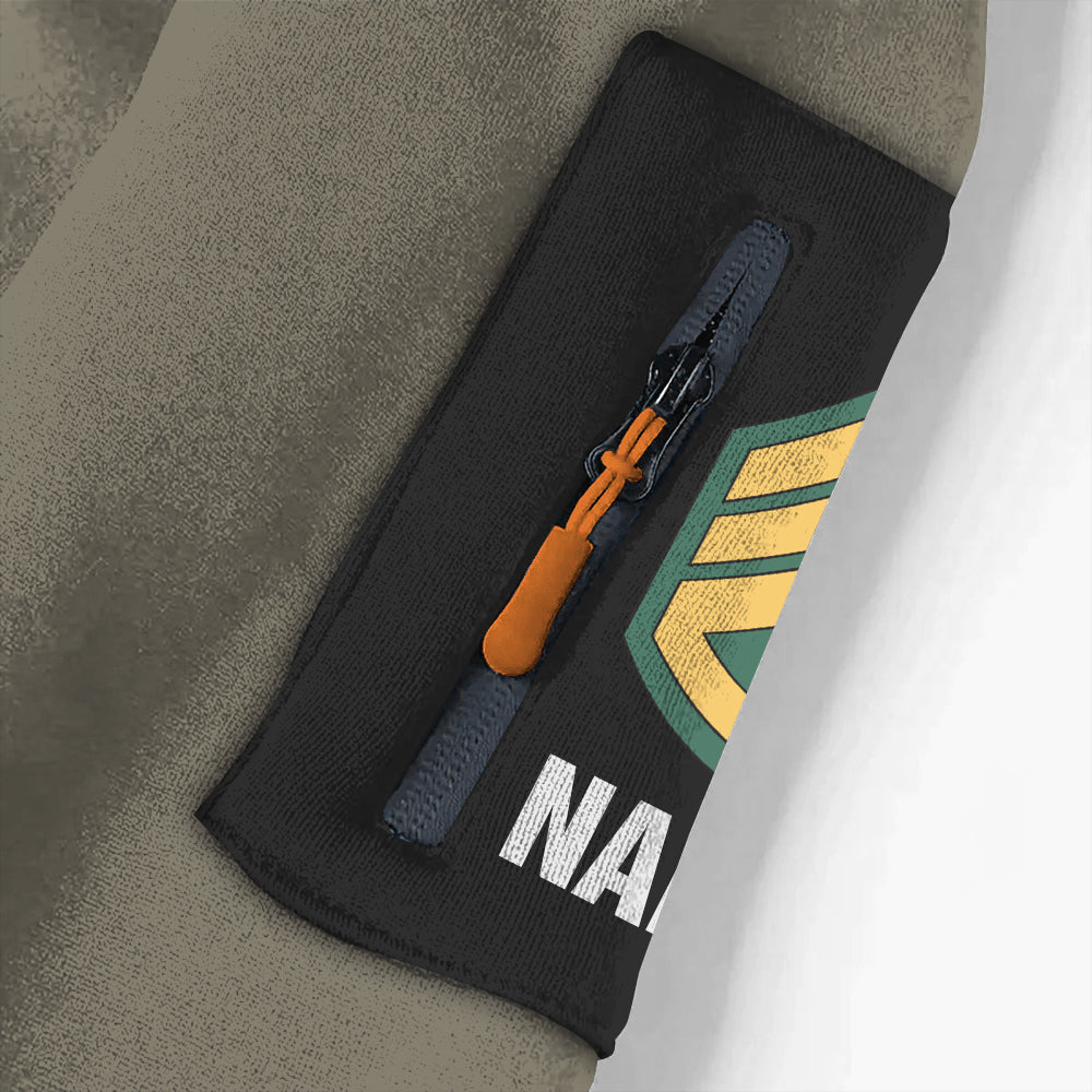 Personalized All Over Print Hoodie Half Zipper Veteran's Creed Custom All Military Branches Gift For Veteran K1702 Trhn