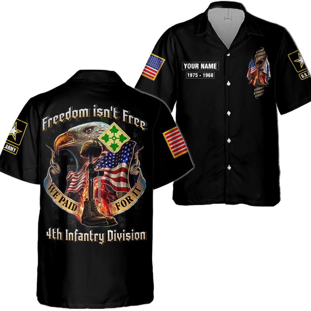 Personalized Shirt Freedom isn't Free We Paid For It U.S Veteran All Over Print Shirt For Veterans K1702