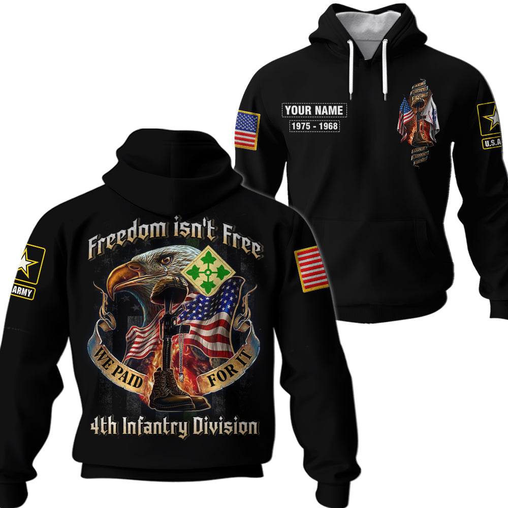 Personalized Shirt Freedom isn't Free We Paid For It U.S Veteran All Over Print Shirt For Veterans K1702