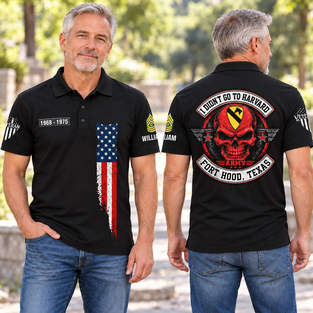 Custom Veteran Shirt I Didn't Go To Harvard I Went to Military Base Personalized Shirt For Veterans K1702 MT2