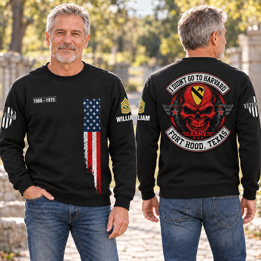 Custom Veteran Shirt I Didn't Go To Harvard I Went to Military Base Personalized Shirt For Veterans K1702 MT2