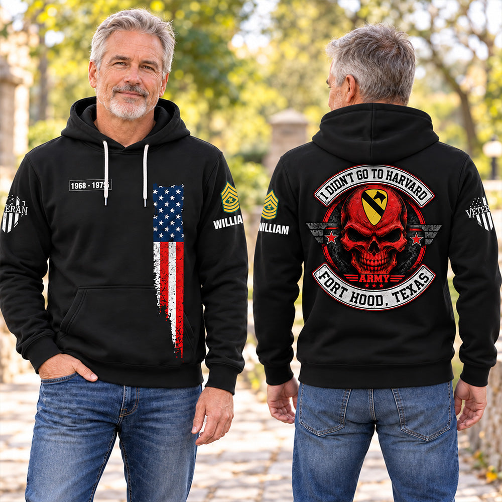 Custom Veteran Shirt I Didn't Go To Harvard I Went to Military Base Personalized Shirt For Veterans K1702 MT2