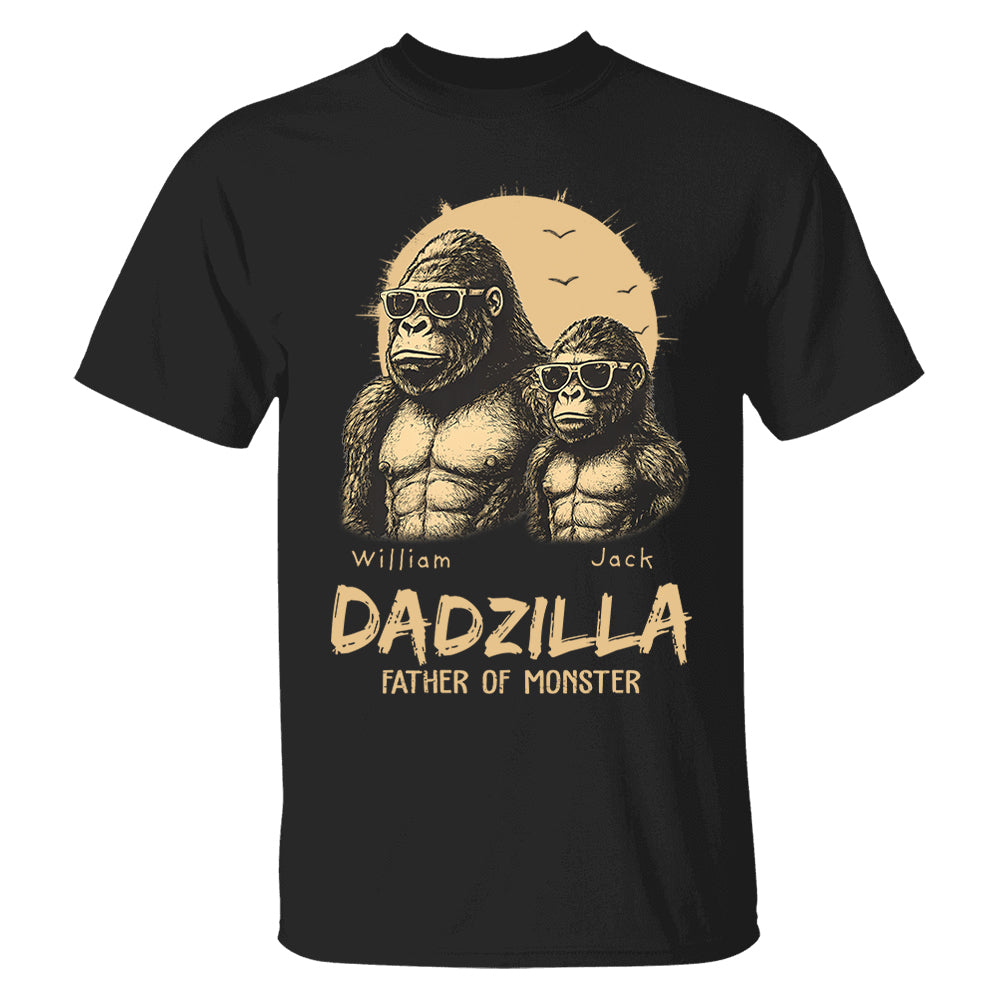 Custom Dadzilla Father Of Monster Shirt Father Day Gifts For Dad L0411 Pt99
