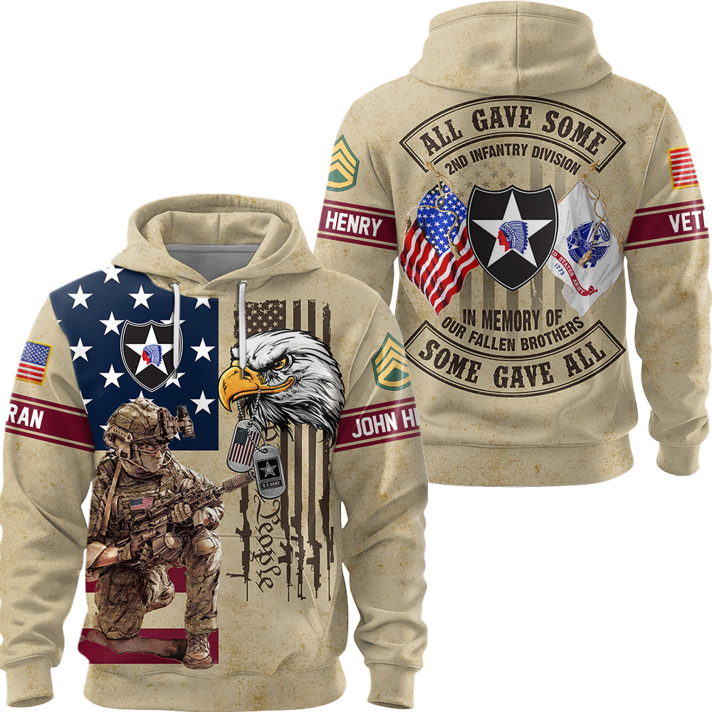 Personalized All Over Print Shirt All Gave Some Some Gave All In Memory Of Our Fallen Brothers Gift For Veteran K1702 Trhn