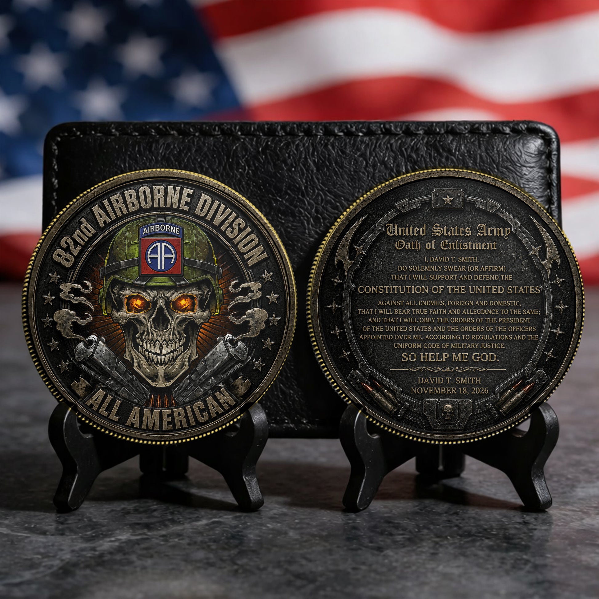 Custom Commemorative Coin Oath of Enlistment Military Gift For Veteran K1702 MT2