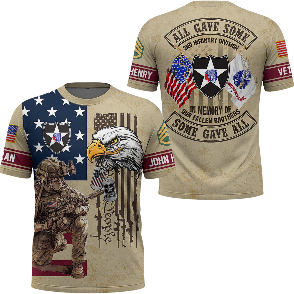 Personalized All Over Print Shirt All Gave Some Some Gave All In Memory Of Our Fallen Brothers Gift For Veteran K1702 Trhn