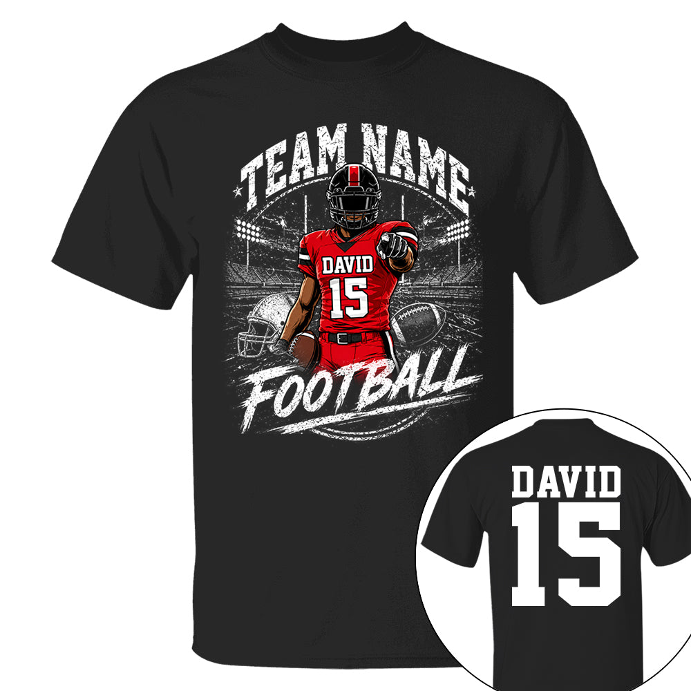 Personalized American Football Team Shirt - Football GameDay Custom Shirt Na02 VH01