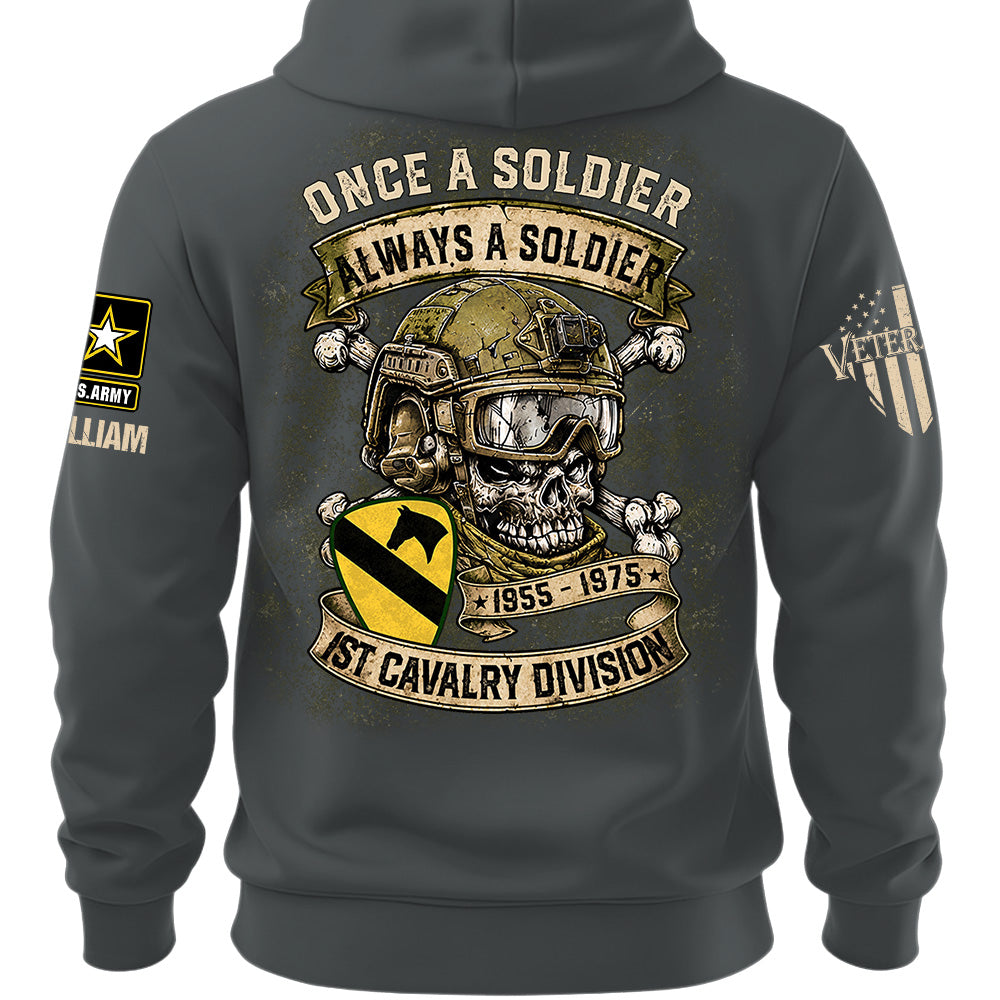 Custom Veteran Shirt Once A Soldier Always A Soldier Custom Military Patches Gift For Veterans K1702 MT2