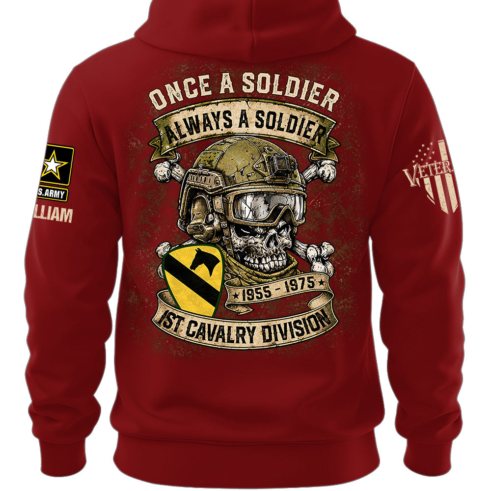 Custom Veteran Shirt Once A Soldier Always A Soldier Custom Military Patches Gift For Veterans K1702 MT2