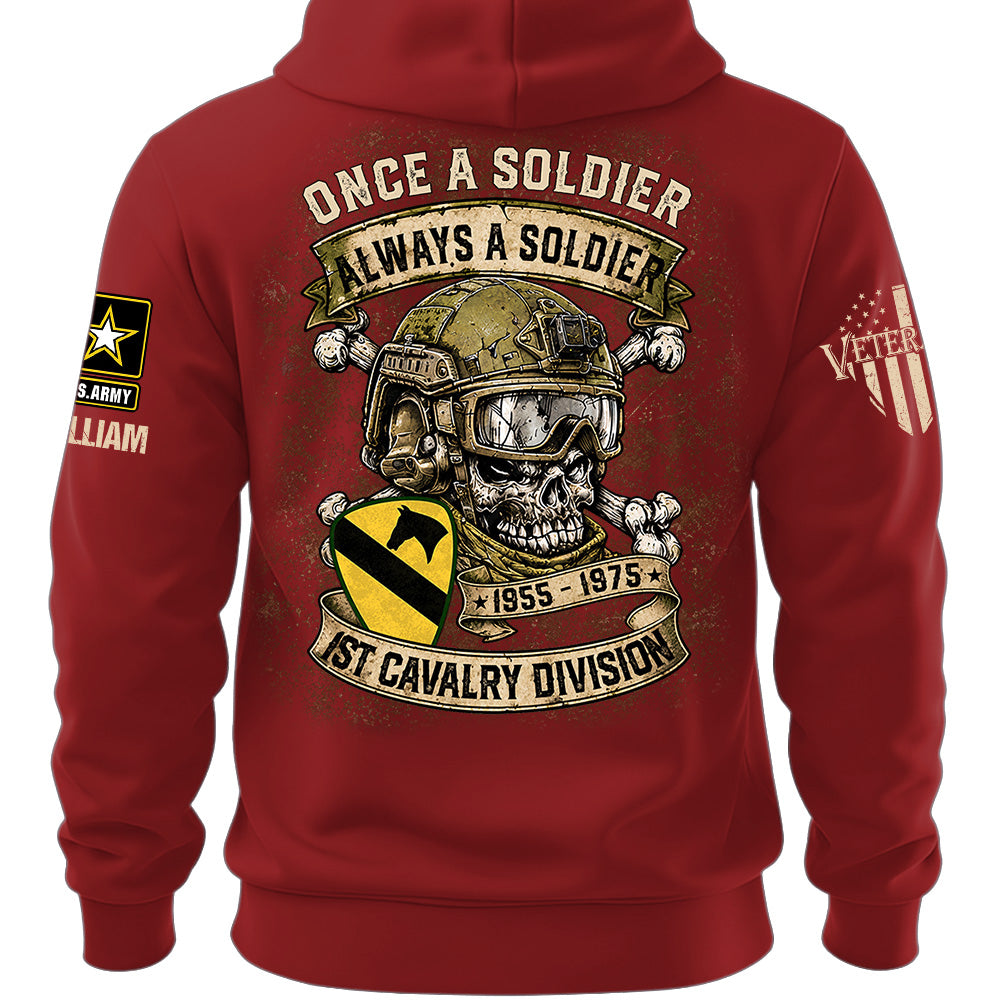 Custom Veteran Shirt Once A Soldier Always A Soldier Custom Military Patches Gift For Veterans K1702 MT2