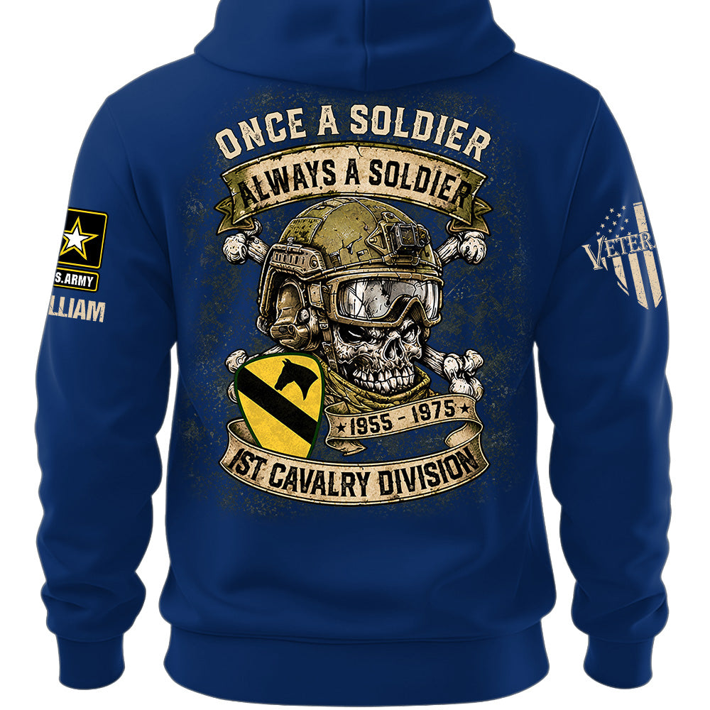 Custom Veteran Shirt Once A Soldier Always A Soldier Custom Military Patches Gift For Veterans K1702 MT2