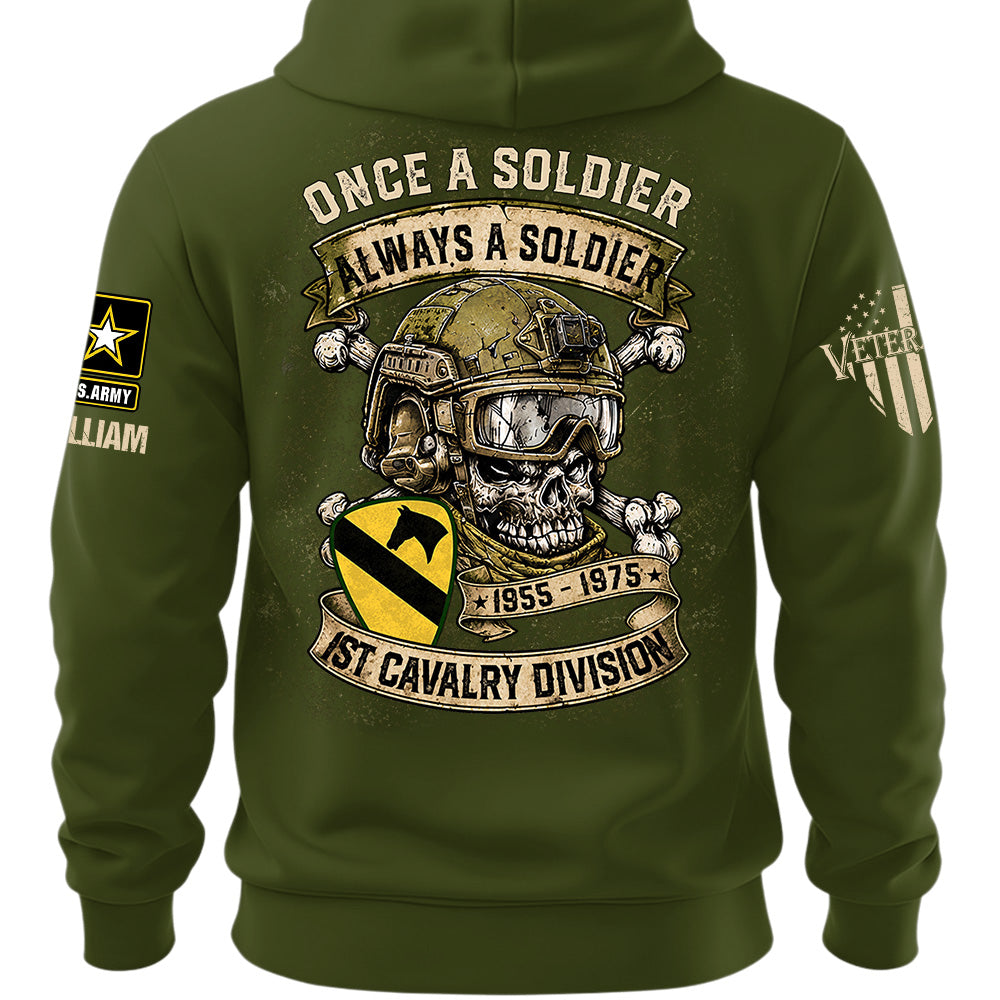 Custom Veteran Shirt Once A Soldier Always A Soldier Custom Military Patches Gift For Veterans K1702 MT2
