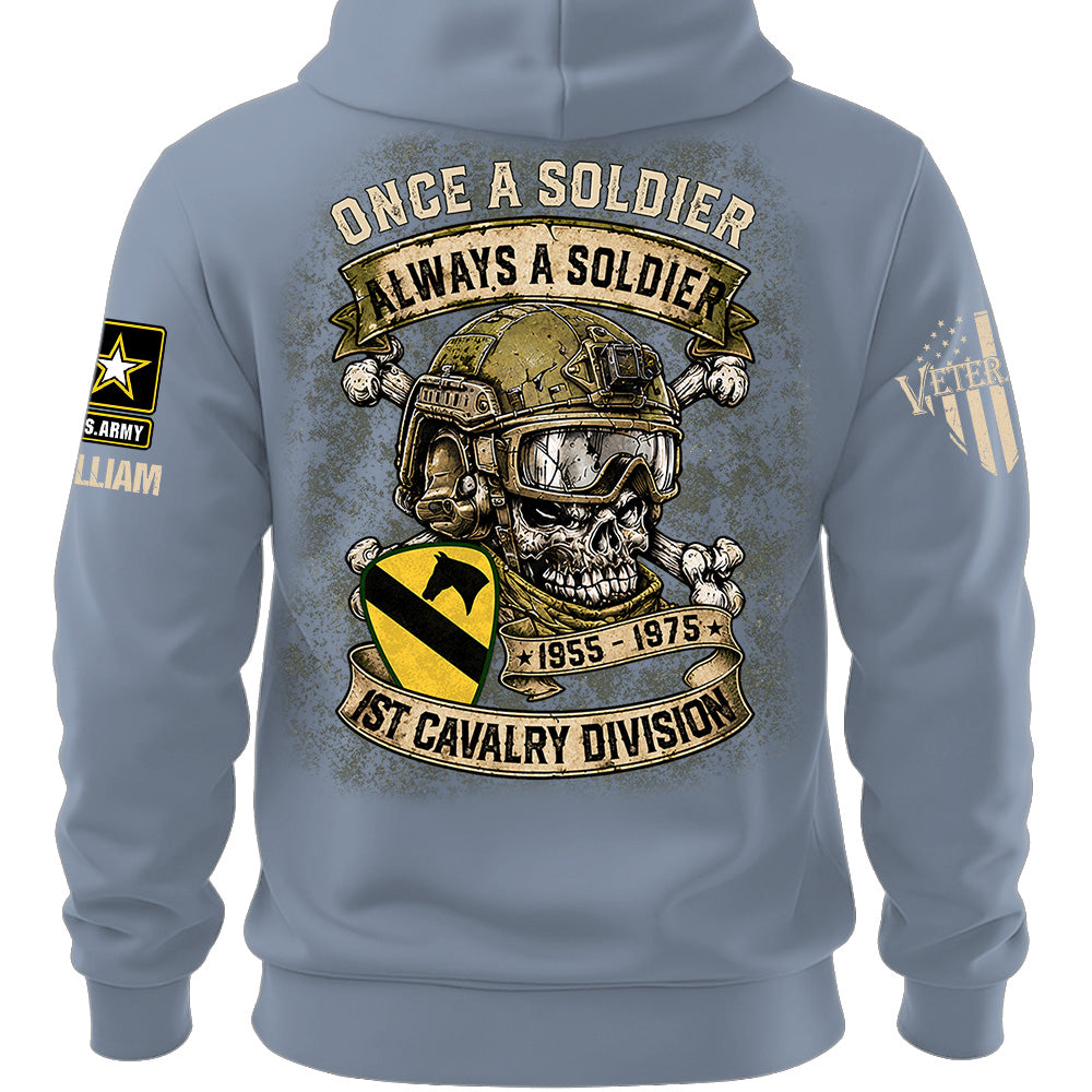 Custom Veteran Shirt Once A Soldier Always A Soldier Custom Military Patches Gift For Veterans K1702 MT2