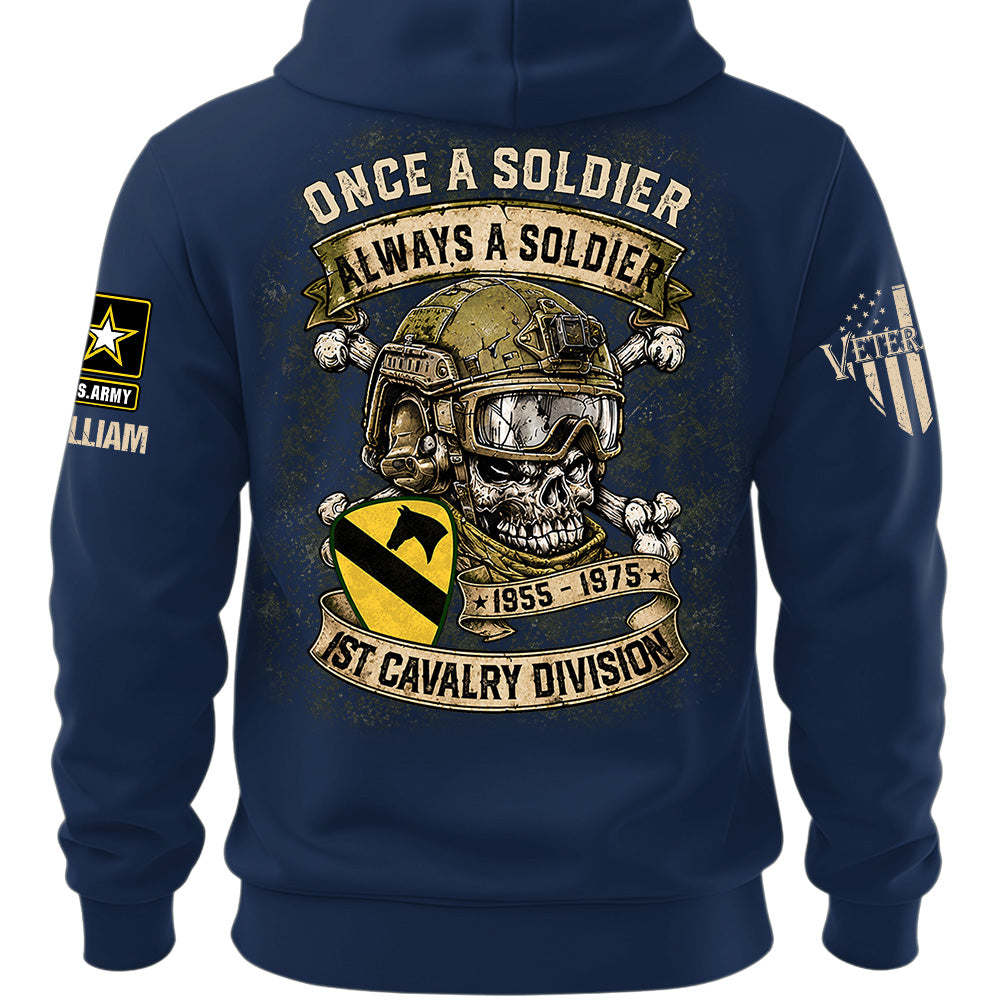 Custom Veteran Shirt Once A Soldier Always A Soldier Custom Military Patches Gift For Veterans K1702 MT2