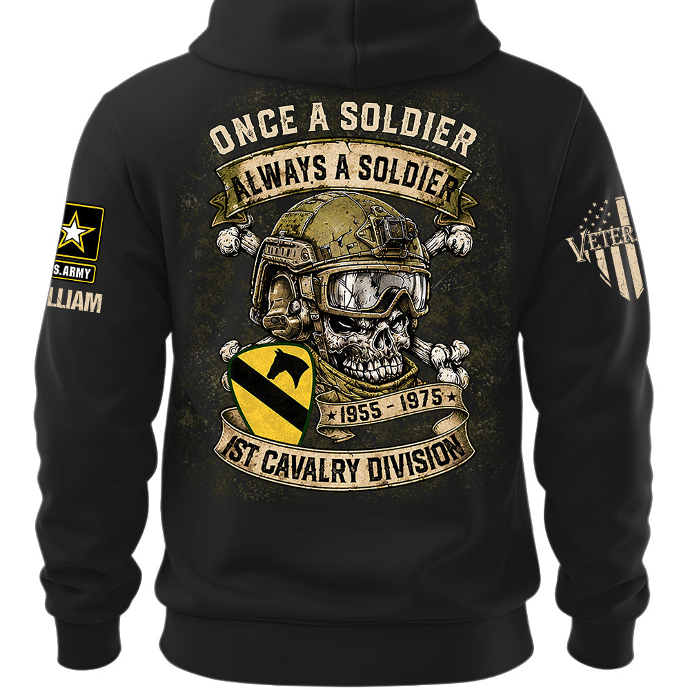 Custom Veteran Shirt Once A Soldier Always A Soldier Custom Military Patches Gift For Veterans K1702 MT2