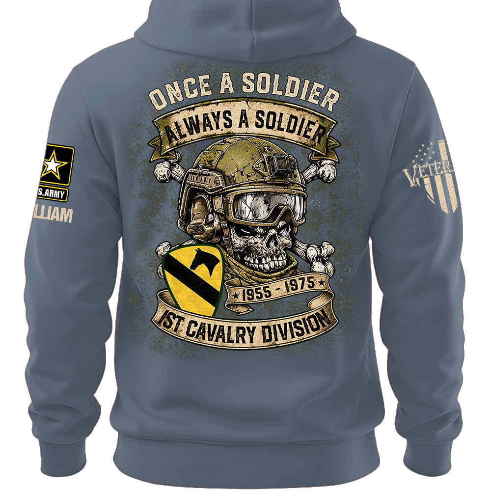 Custom Veteran Shirt Once A Soldier Always A Soldier Custom Military Patches Gift For Veterans K1702 MT2
