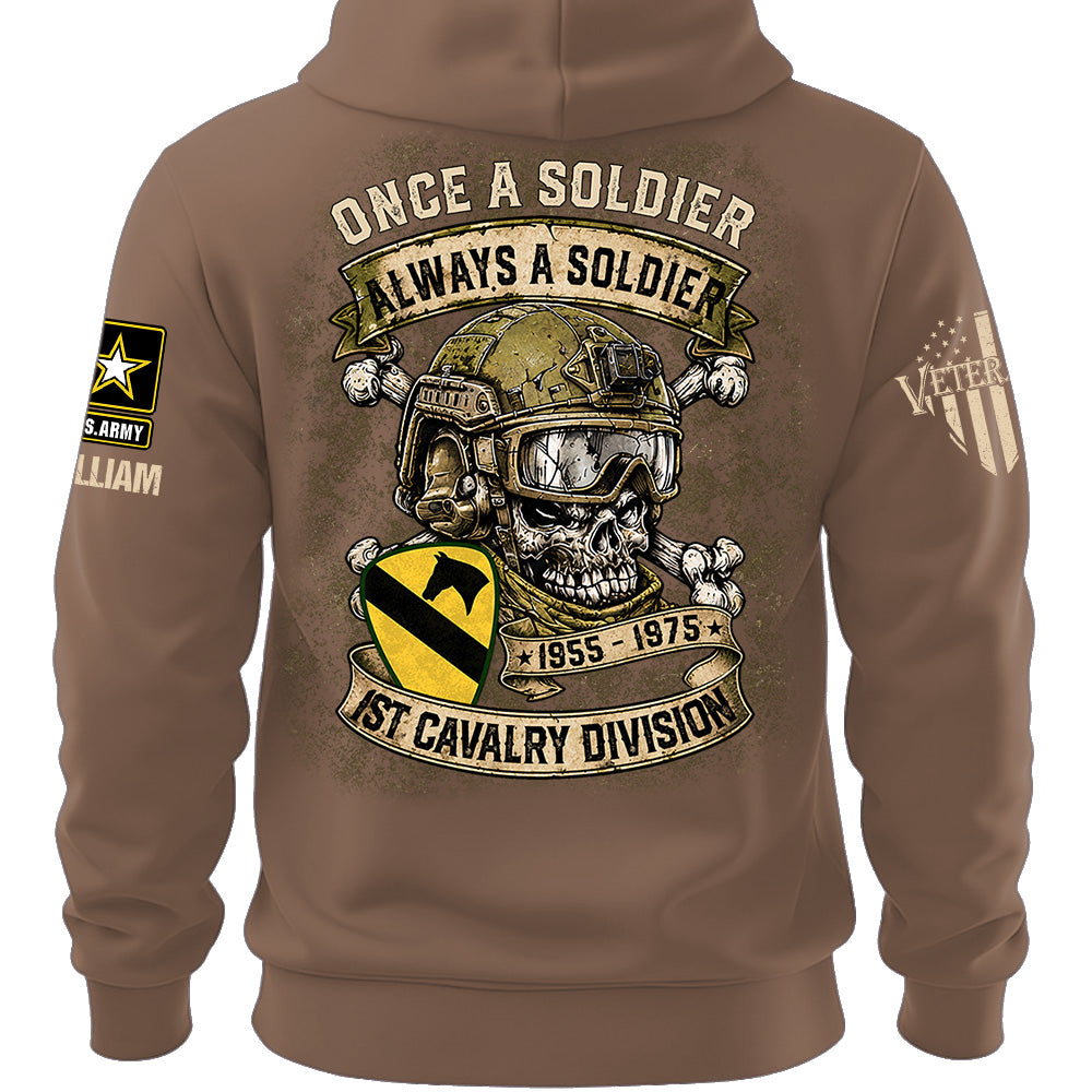 Custom Veteran Shirt Once A Soldier Always A Soldier Custom Military Patches Gift For Veterans K1702 MT2