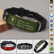 Military Bracelet Custom All Military Branches Pattern Camo Design Gift For Veteran K1702 Trhn