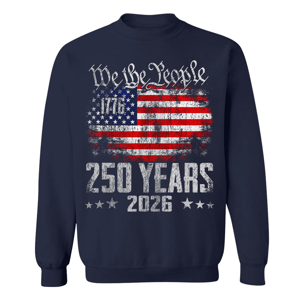 USA 250th Anniversary T-Shirt, America 250 Years 1776-2026 Fourth of July Tee Hv01