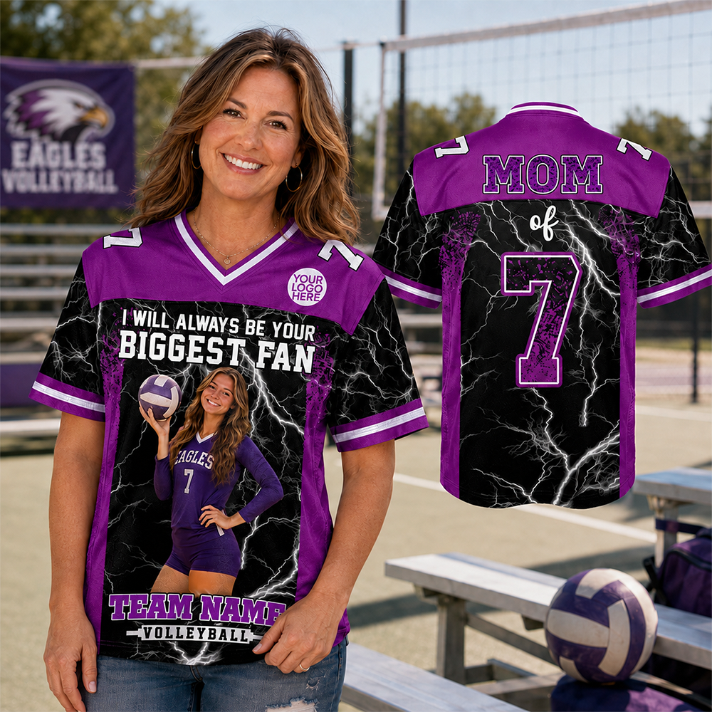 Custom I Will Always Be Your Biggest Fan Shirt, Photo Girls Team Spirit Shirt, Volleyball Lovers Gift L0411 Hv01