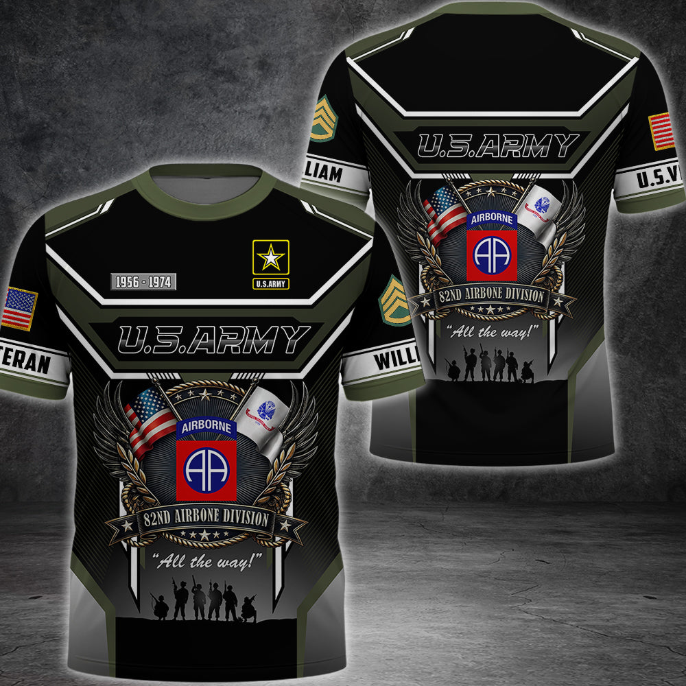 Premium US Veterans Shirt Custom Military Patches, Gifts For US Veterans, Gifts On Father's Day, Veterans Day K1702 MT2