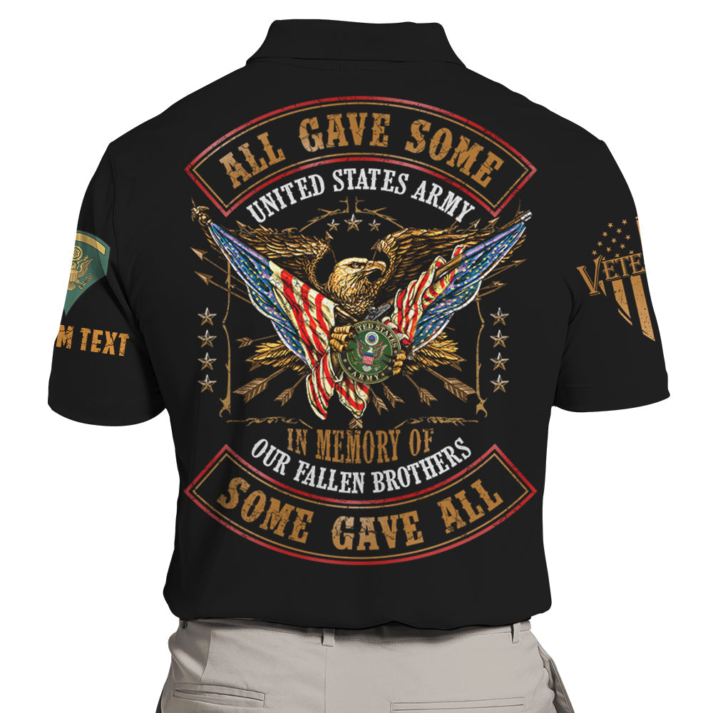 Personalized All Over Print Shirt All Gave Some Some Gave All In Memory Of Our Fallen Brothers Gift For Veterans K1702