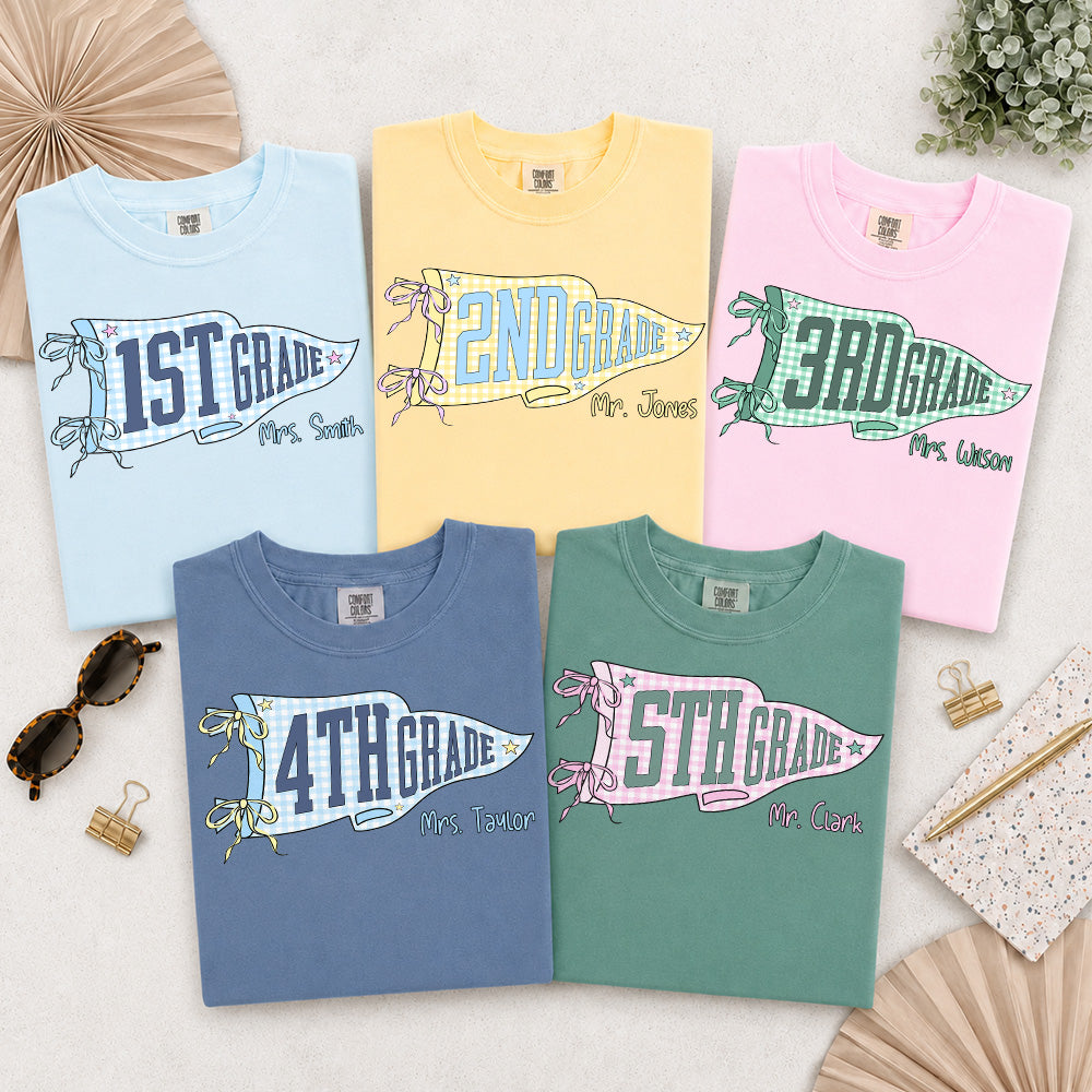 Custom Teacher Life, Teacher Team Shirts, Comfort Colors Back to School Shirt, Grade Level Team Tees, Teacher Gift, First Second, Third Fourth, Fifth Grade Tee Pt99