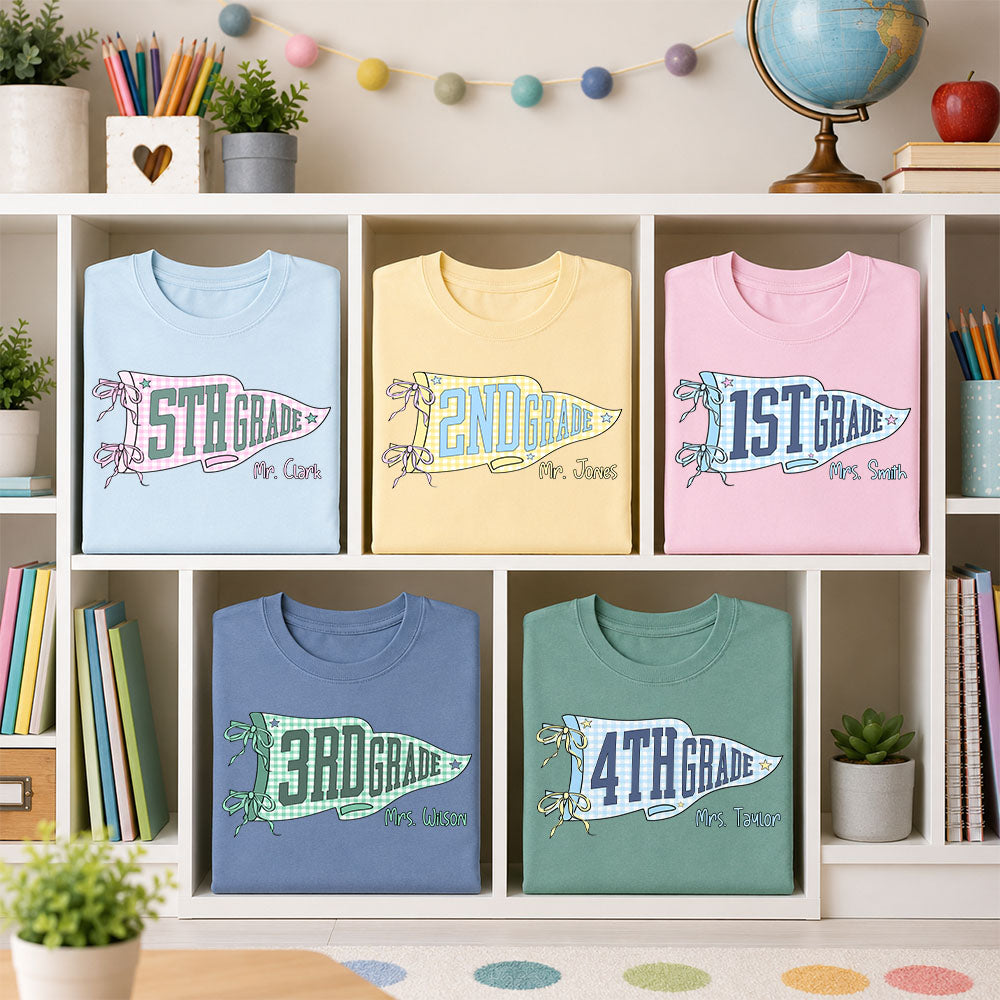 Custom Teacher Life, Teacher Team Shirts, Comfort Colors Back to School Shirt, Grade Level Team Tees, Teacher Gift, First Second, Third Fourth, Fifth Grade Tee Pt99
