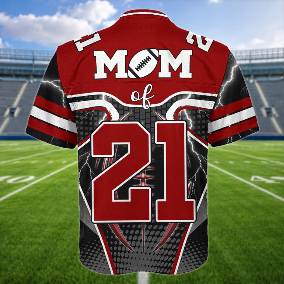 Custom Photo Senior 2026 2027 Football Jersey Shirt For Football Mom Dad Family Game Day Shirt H2511 Trna
