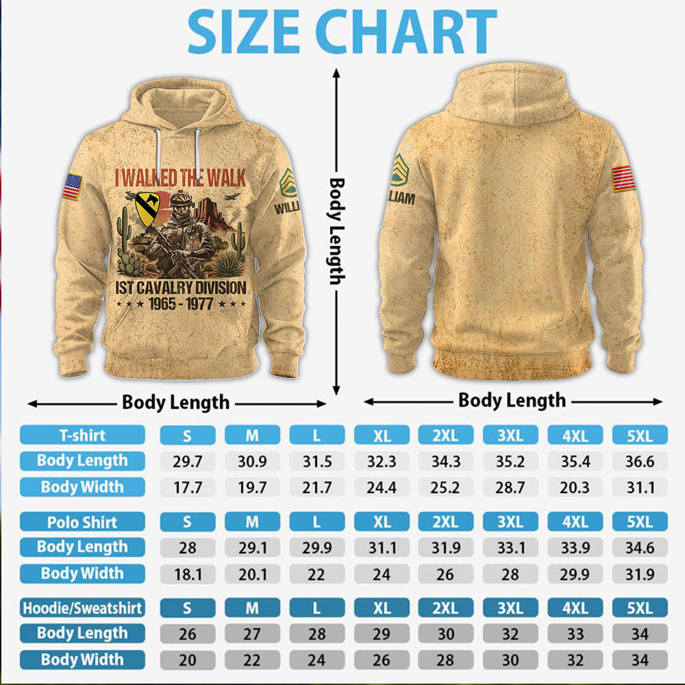 Walked The Walk, Custom Military Patches - Veteran Gift, Personalized All Over Print Shirt  K1702 MT2