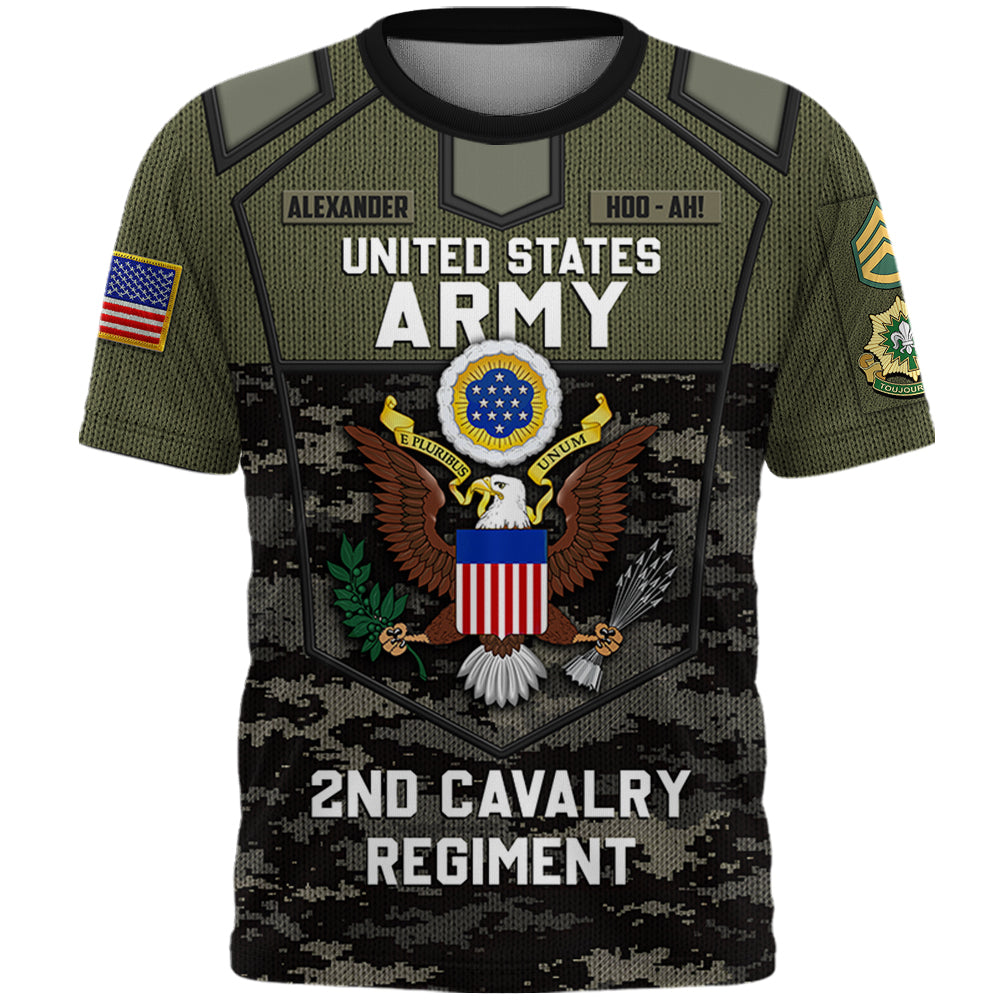 Personalized All Over Print Veteran Shirt Available All Military Branch Custom Unit Patches, Rank Gift For Veteran K1702 Trhn