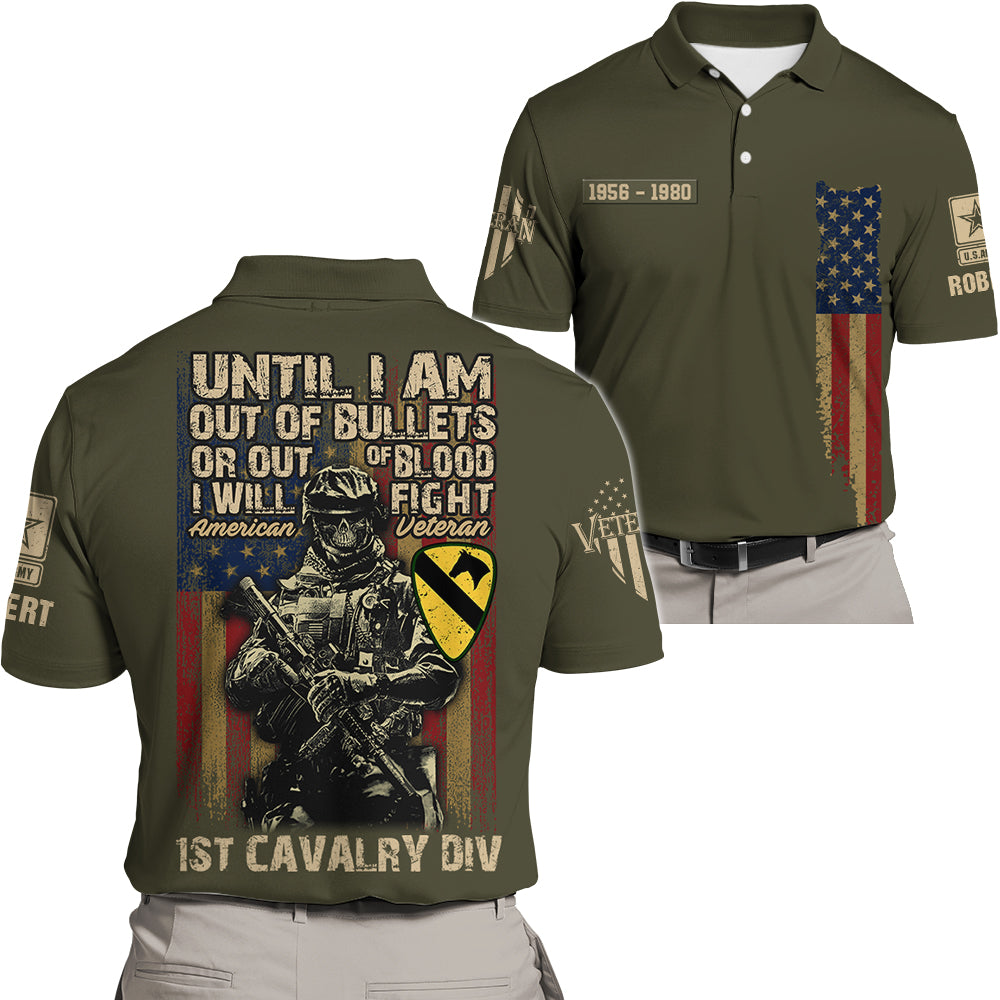 Personalized All Over Print Shirt Until I Am Out Of Bullets Or Out Of Blood I Will Fight Custom Gift For Veterans K1702 Trhn