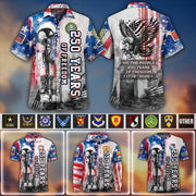 Custom Shirt 250 Years Of Freedom Gift For Veterans Military Gift All Military Branches All Over Print Shirt K1702 MT2