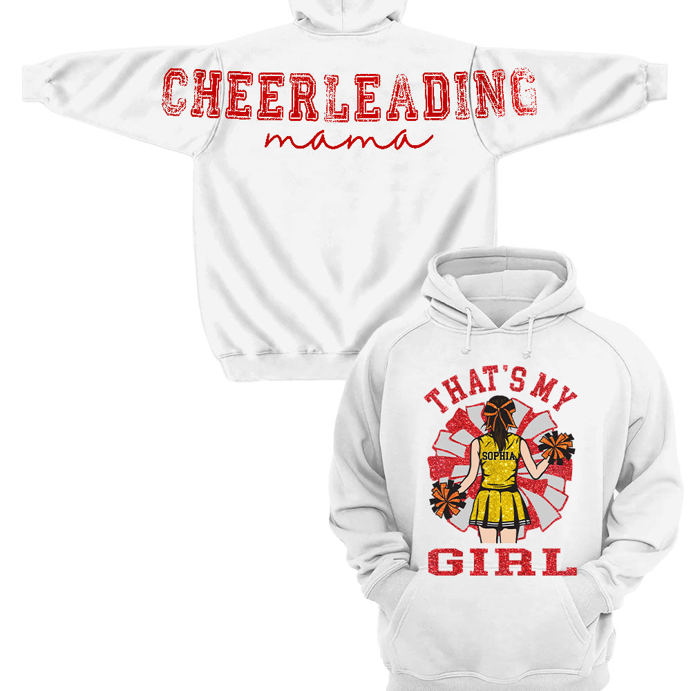 Personalized That's My Girl Cheerleading Mom Shirt, Custom Large Back Graphic Cheer, Gift For Cheer Mom Cheerleader Lovers MI209 Nh00