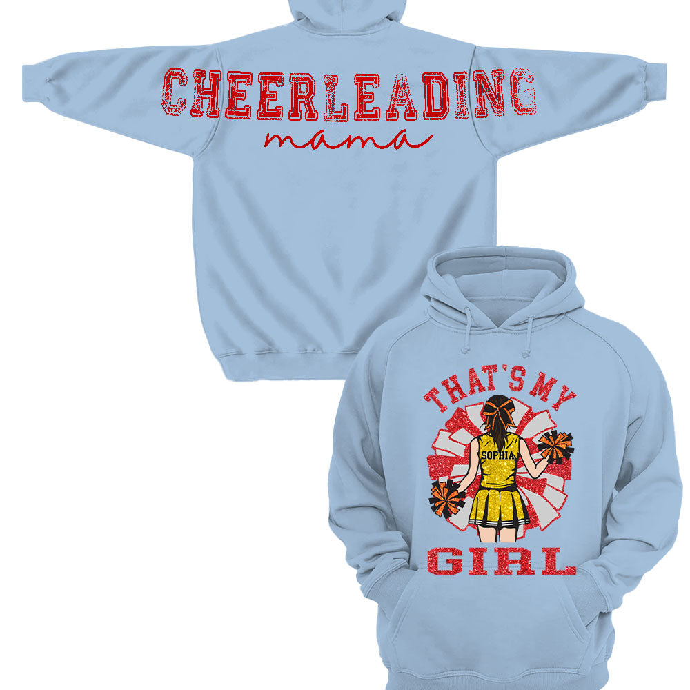 Personalized That's My Girl Cheerleading Mom Shirt, Custom Large Back Graphic Cheer, Gift For Cheer Mom Cheerleader Lovers MI209 Nh00