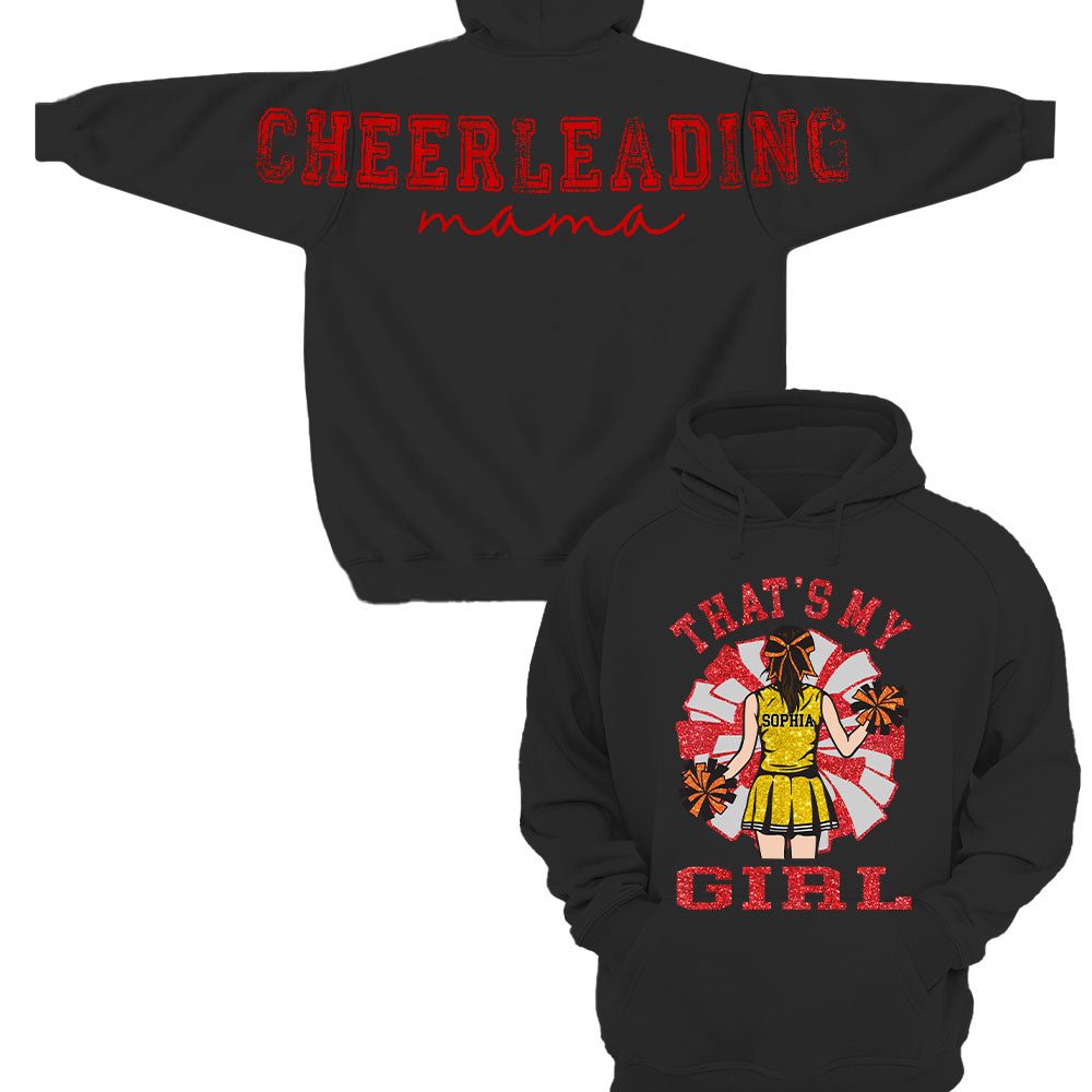 Personalized That's My Girl Cheerleading Mom Shirt, Custom Large Back Graphic Cheer, Gift For Cheer Mom Cheerleader Lovers MI209 Nh00