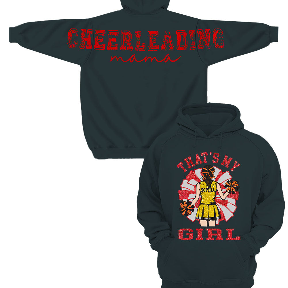 Personalized That's My Girl Cheerleading Mom Shirt, Custom Large Back Graphic Cheer, Gift For Cheer Mom Cheerleader Lovers MI209 Nh00
