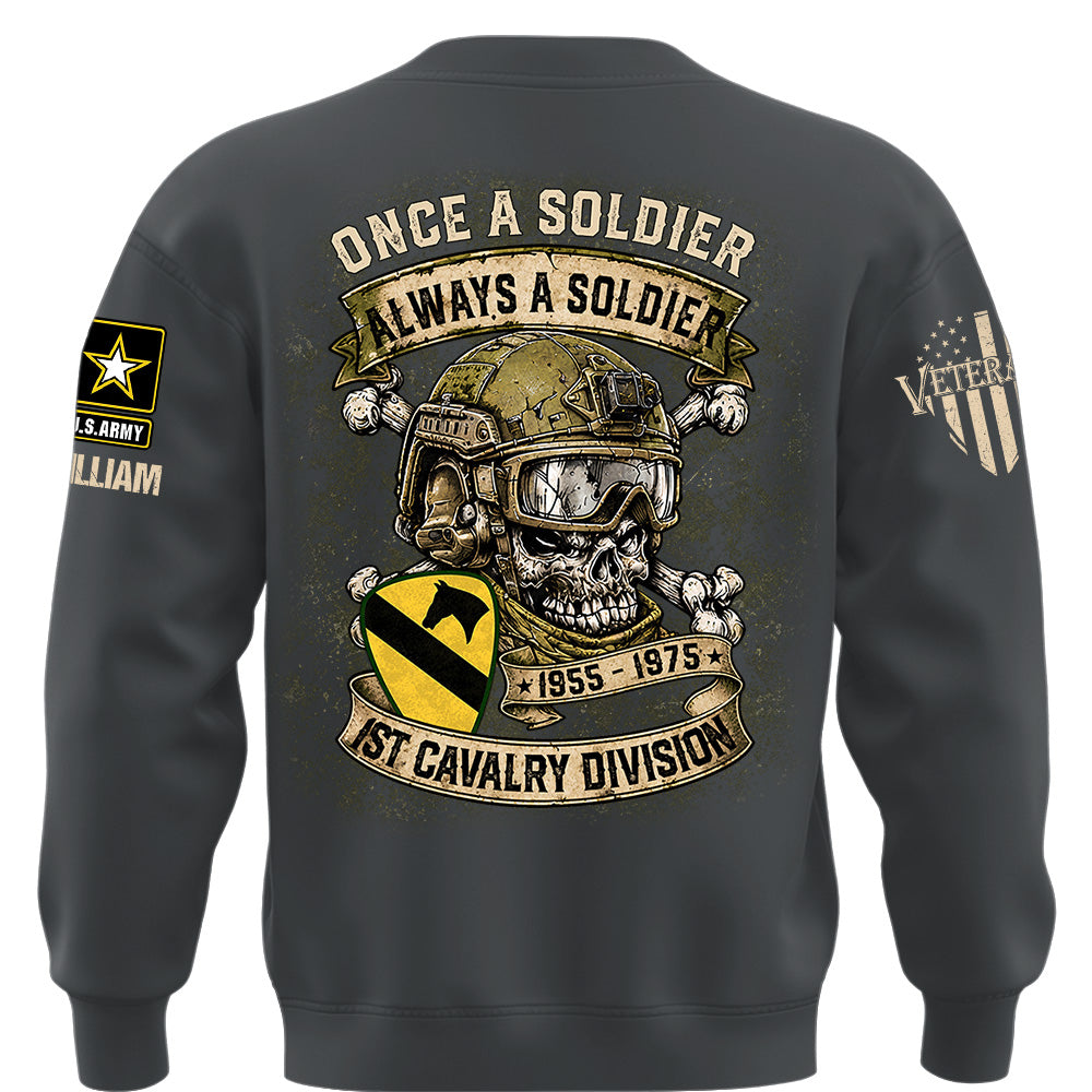 Custom Veteran Shirt Once A Soldier Always A Soldier Custom Military Patches Gift For Veterans K1702 MT2