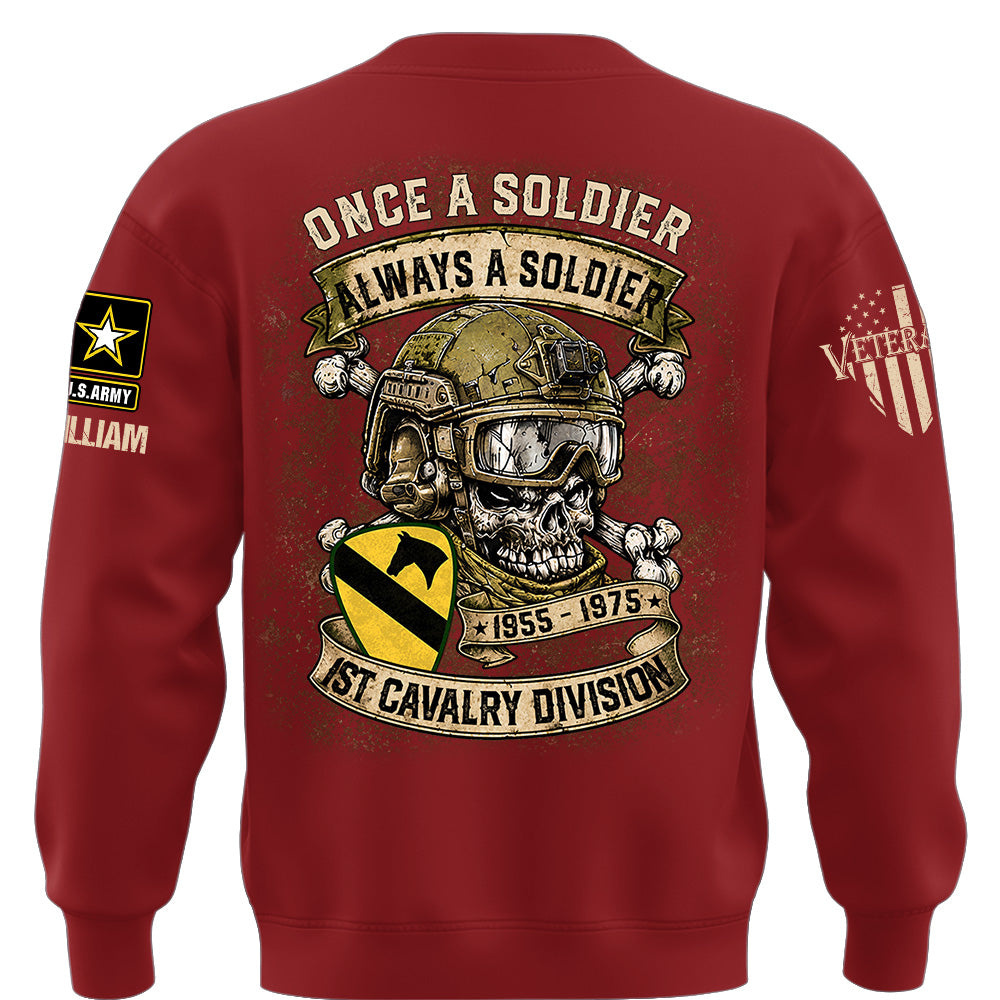 Custom Veteran Shirt Once A Soldier Always A Soldier Custom Military Patches Gift For Veterans K1702 MT2